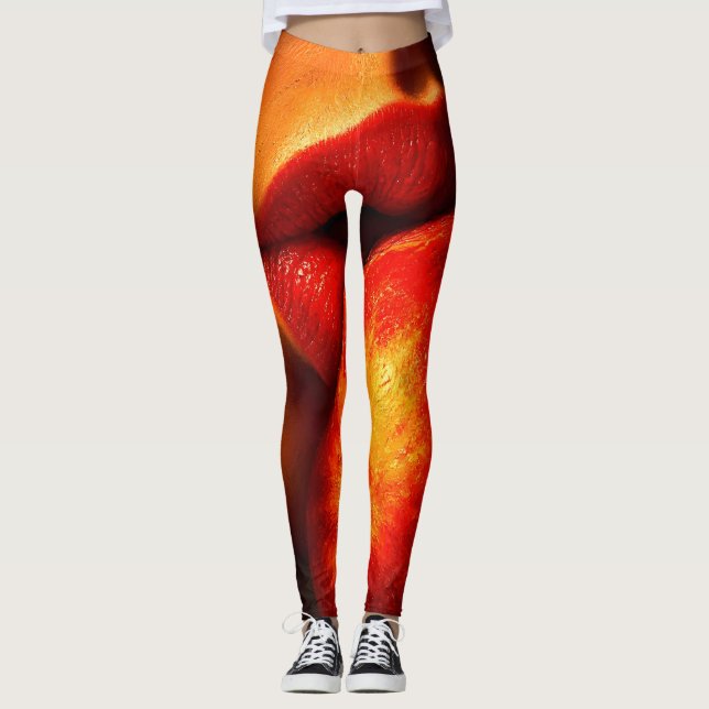 Leggings El Beso de Nectarina – Un Retrato Íntimo (Anverso)
