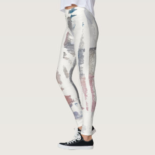 Leggings El blanco hacia fuera cosecha