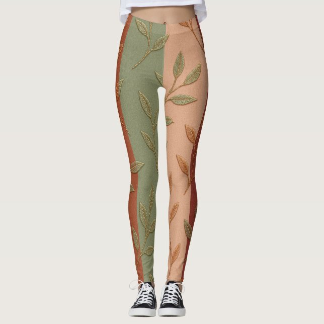 Leggings El Boho Autumn Leaves Strike (Anverso)