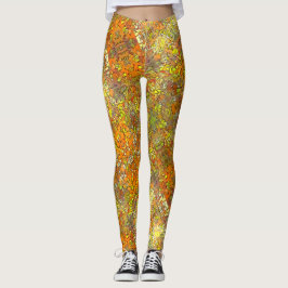 Leggings El "bosque de la miel," imprime las polainas