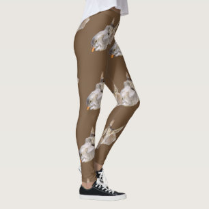 Leggings El burro llamado las zanjas, marrón