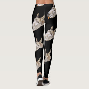 Leggings El burro llamado zanahorias, negro