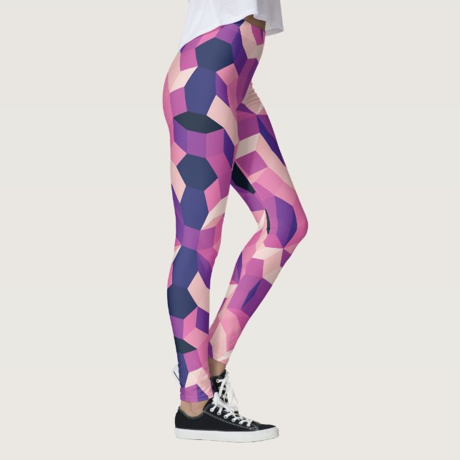 Leggings El camino perdido en rosa y morado (Derecha)
