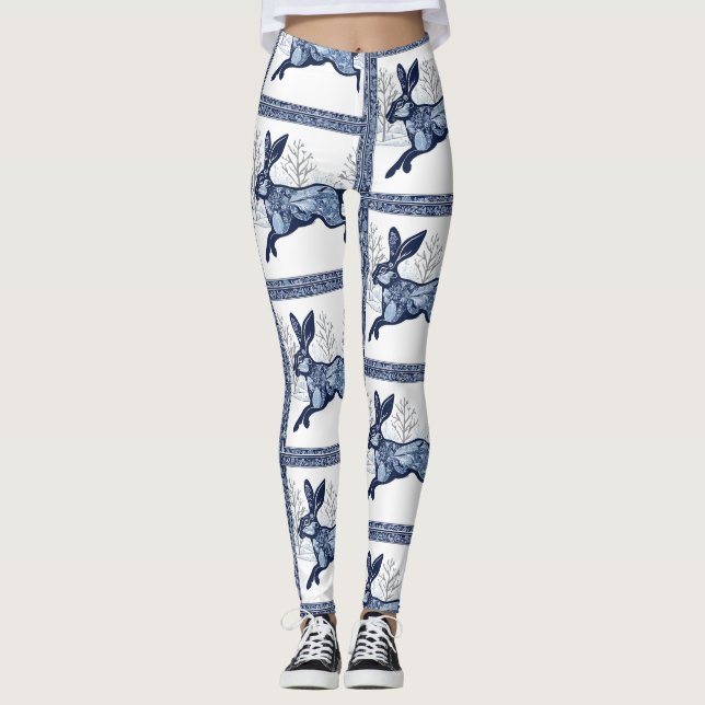 Leggings El capricho del invierno de Hares (Anverso)