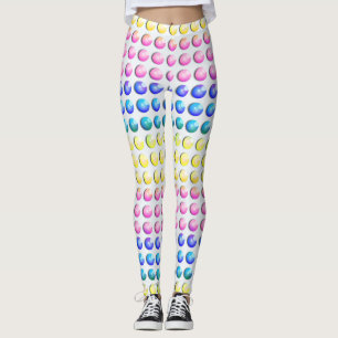 Leggings El caramelo puntea la polca en colores pastel del