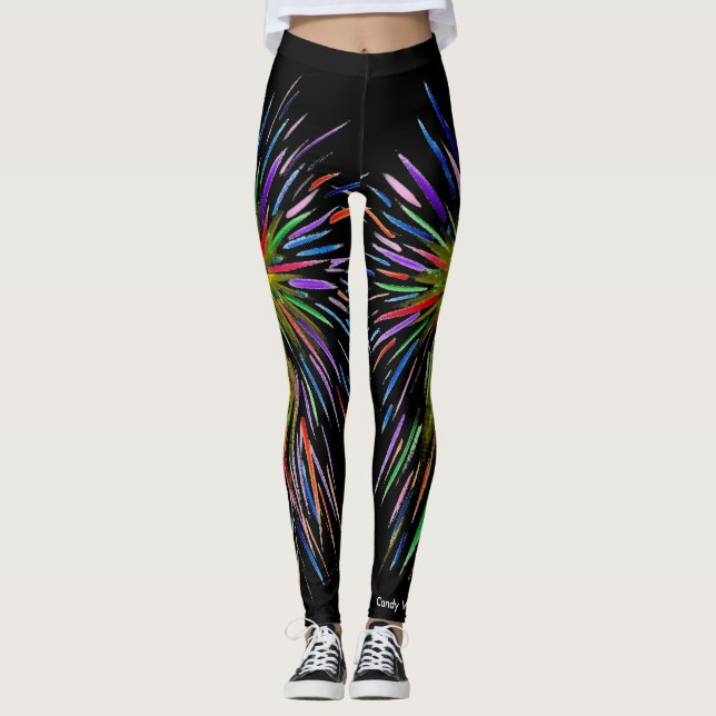 Leggings El caramelo riega al artista del autismo (Anverso)