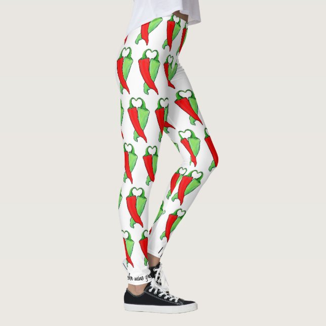 Leggings El Chile rojo o verde personaliza el género femeni (Derecha)