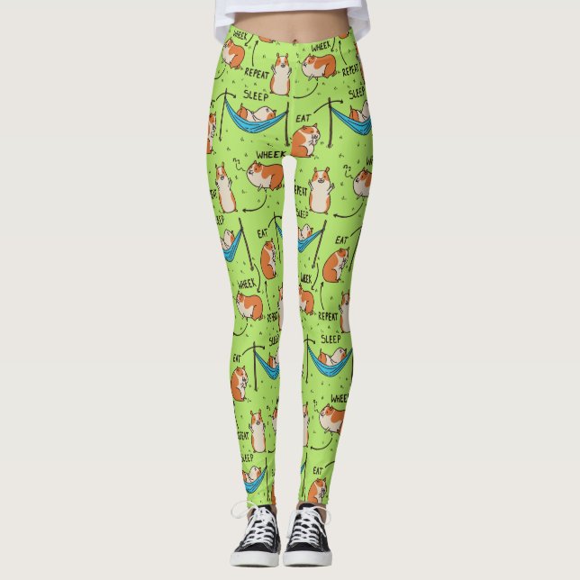 Leggings El ciclo de vida de un cuy (Anverso)
