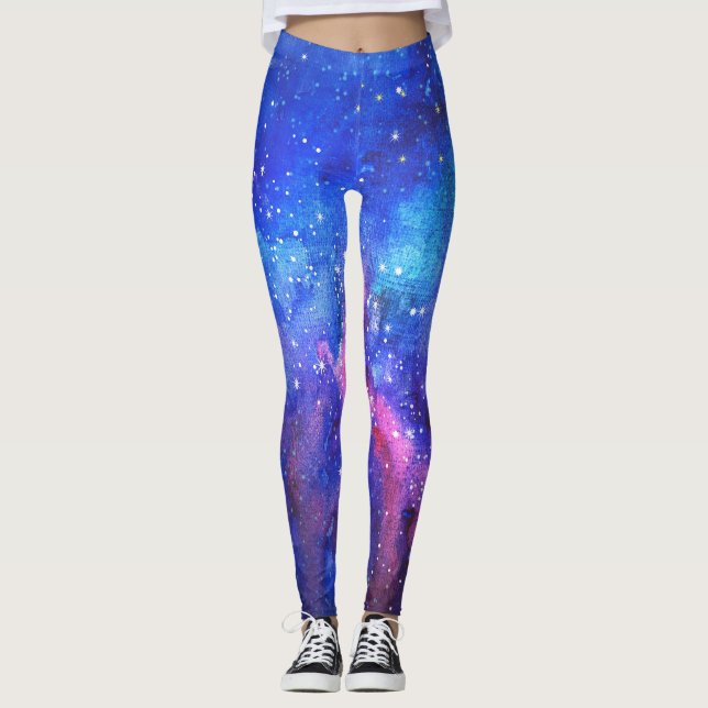 Leggings El cielo acuático Galaxy. (Anverso)