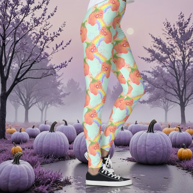 Leggings El cielo de las calabazas de Pumpkins de Pastel (Pastel puking pumpkin leggings )