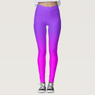 Leggings El color de neón de la sombra de Ombre de la