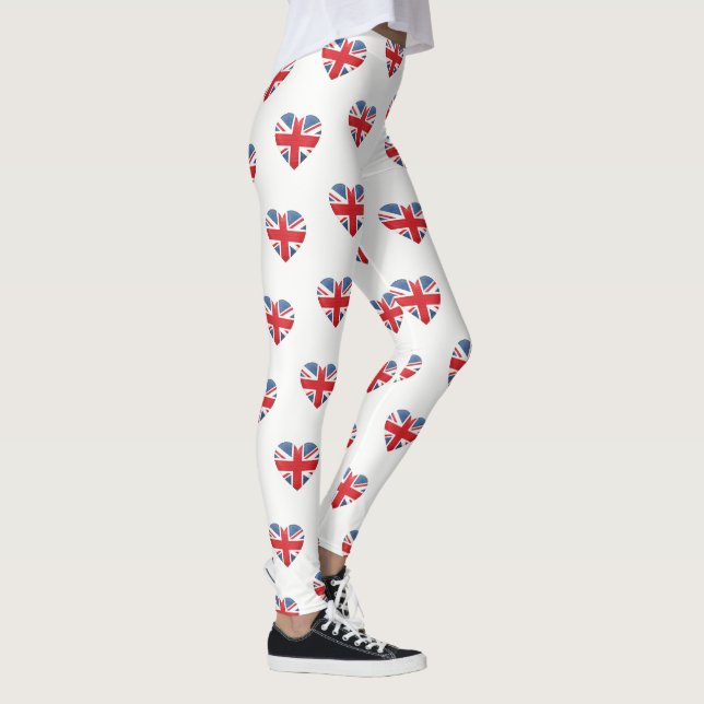 Leggings El corazón Polaina-Británico de las mujeres (Derecha)