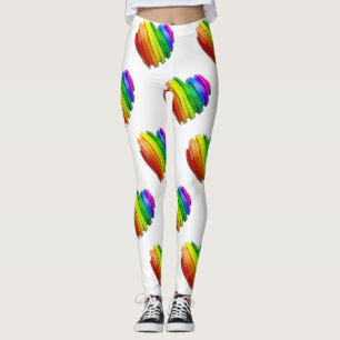 Leggings El corazón tridimensional escultural de SlipperyJo