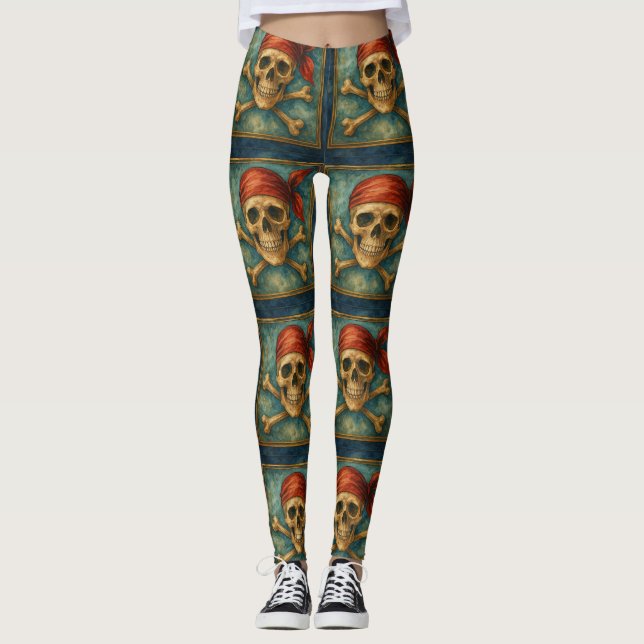 Leggings El Corsair Crimson (Anverso)