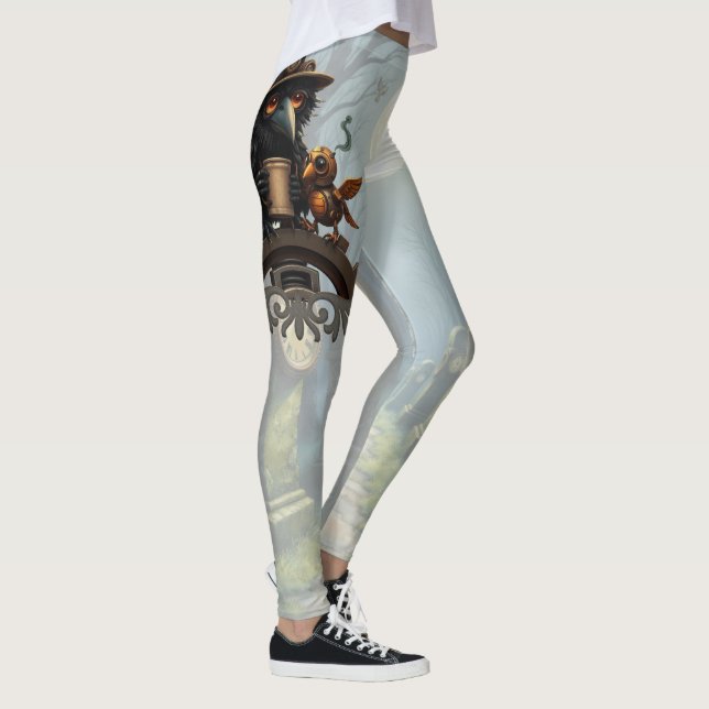 Leggings El cuervo impulsado por Café (Derecha)
