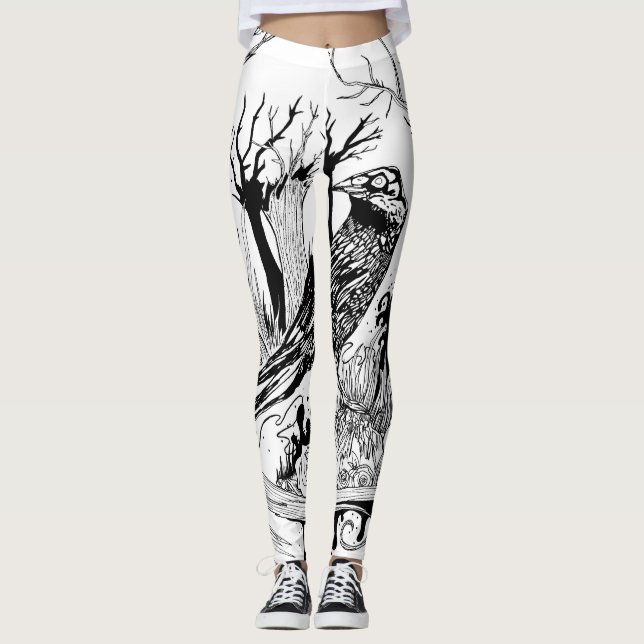 Leggings El cuervo negro (Anverso)