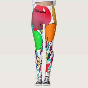 Leggings El cumpleaños celebra las polainas del feliz