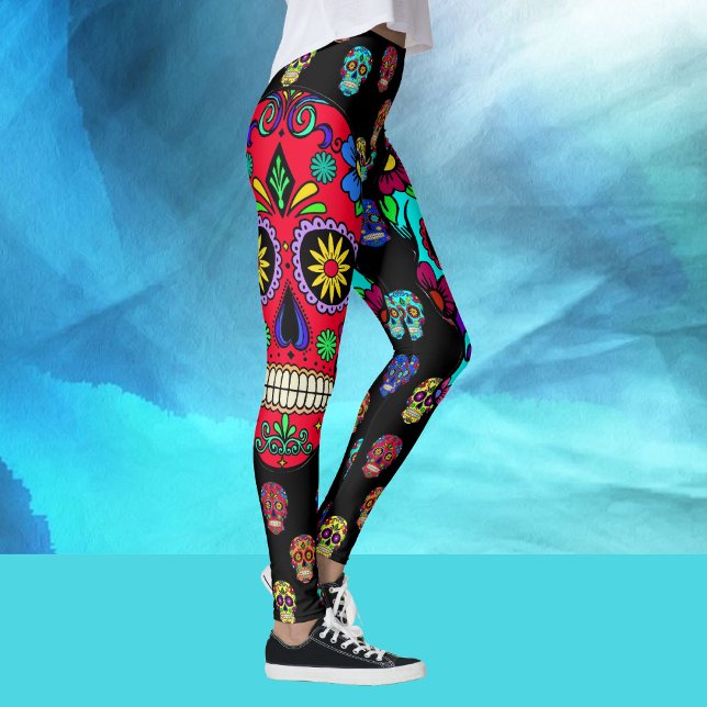 Leggings El día de las mujeres muertas en las piernas (Subido por el creador)