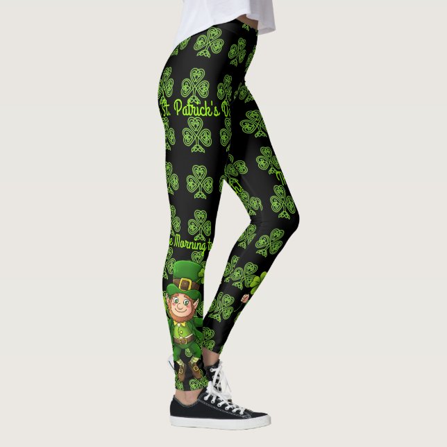 Leggings El Día de San Patricio Personaliza el Texto o el N (Derecha)
