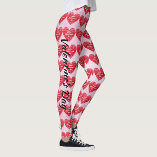 Leggings El día de San Valentín de Gradientes Corazales