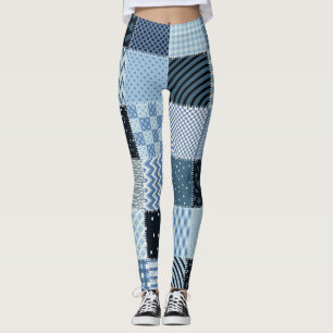 Leggings El diseño de la caldera, los mosaicos geométricos