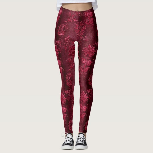 Leggings El diseño de la serie Claret Velvet 5 (Anverso)