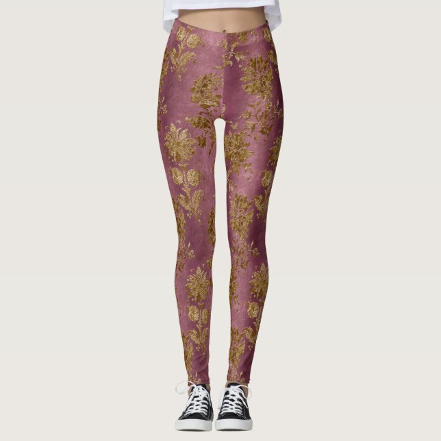 Leggings El diseño de la serie Gold Velvet 1 (Anverso)