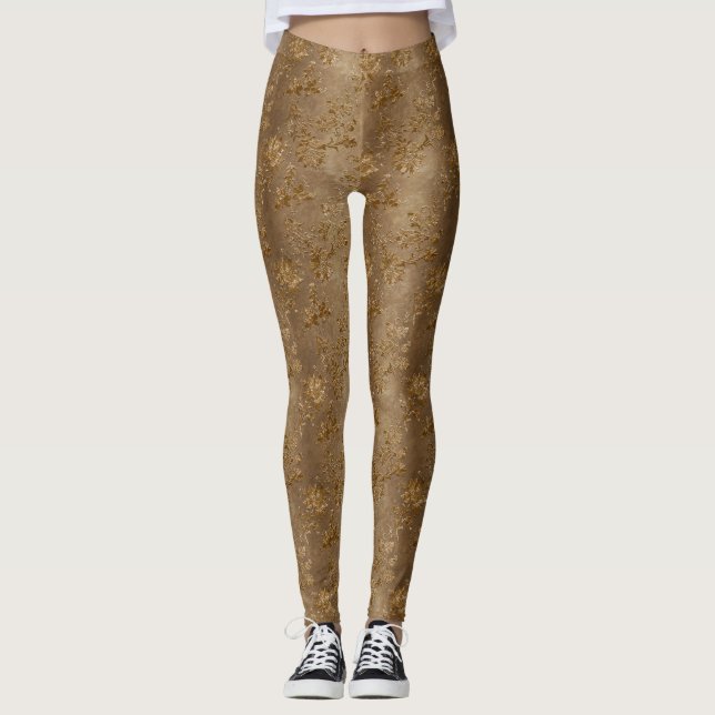 Leggings El diseño de la serie Gold Velvet 10 (Anverso)