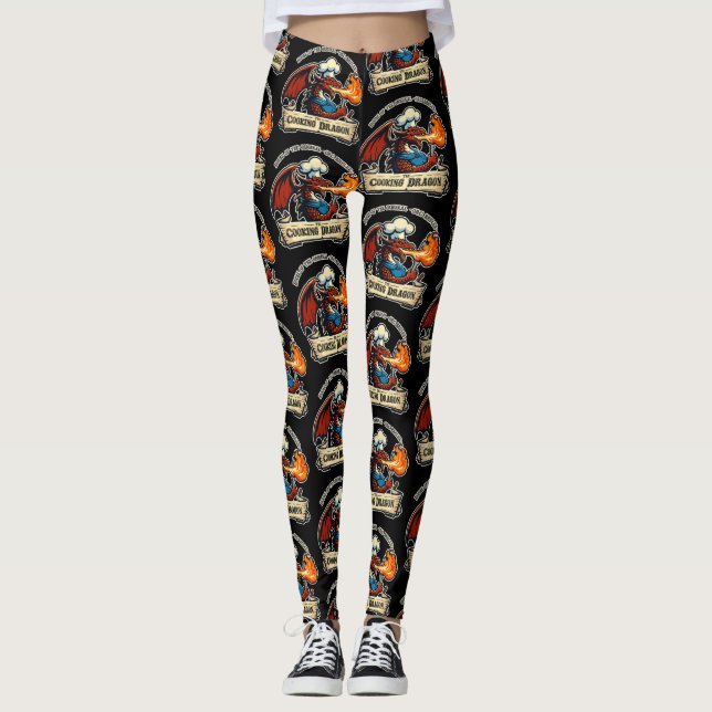 Leggings El Dragón Cocinero (Anverso)