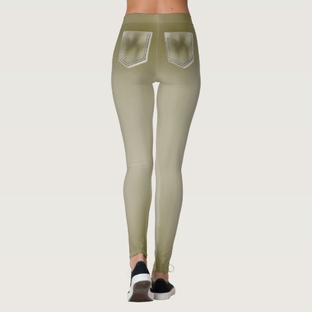 Leggings El dril de algodón ligero tiene gusto de las (Reverso)