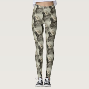 Leggings El encantador loro gris africano del Congo