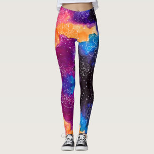 Leggings El espacio de las constelaciones del barro amasado
