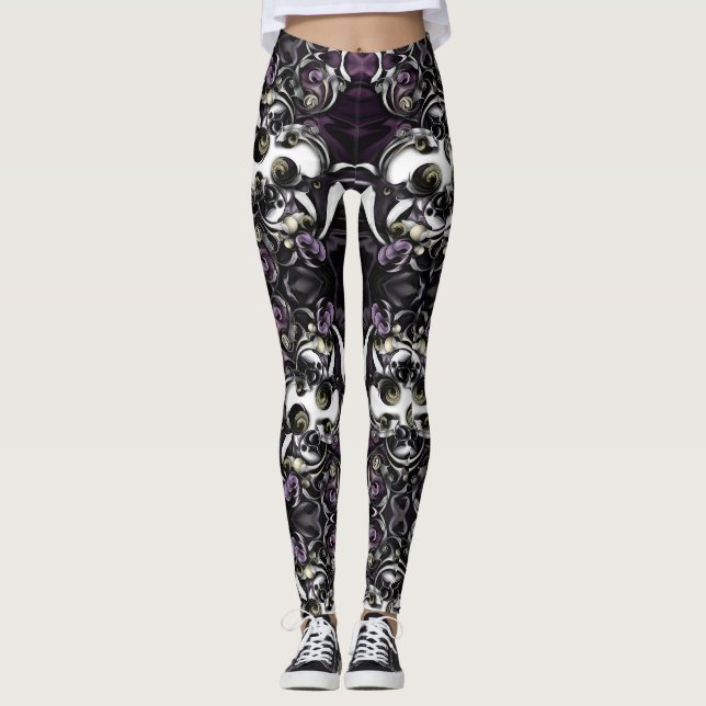 Leggings "El espacio o la expresión", las piernas de la muj (Anverso)
