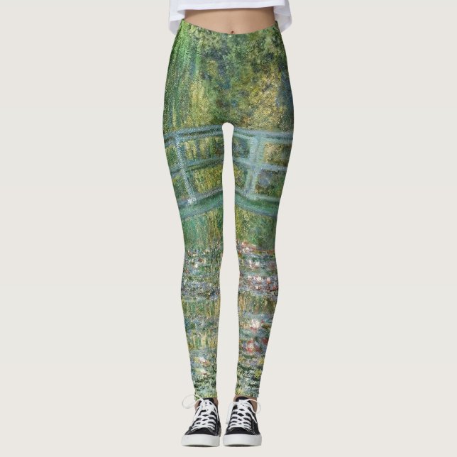 Leggings El estanque de lirio de agua | Pintura francesa vi (Anverso)