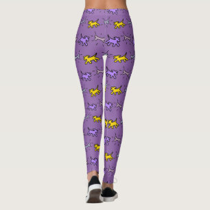 Leggings El estilo 1 de la pintada del hueso de perro elige
