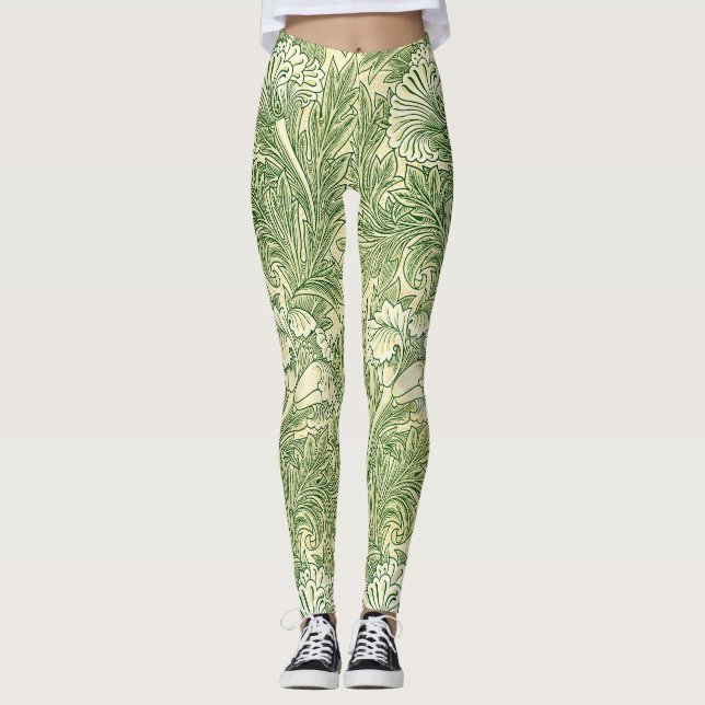 Leggings El famoso patrón de William Morris en Tulip (Anverso)