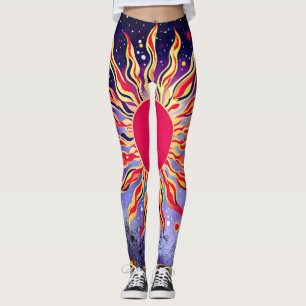 Leggings "El fuego bailarín del Cosmos" El Sol