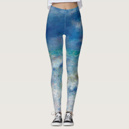 Leggings El Fuego De Renoir. Mar de impresionismo náutico a