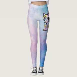 Leggings El Gótico Kawaii Pastel Patchwork Gótico Creepy