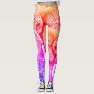 Leggings El Gran Elefante Rosa en Moda Ajustada Personaliza