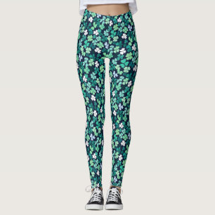Leggings El irlandés St. Patrick's Day Four Leaf Clover