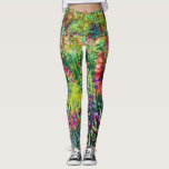 Leggings El jardín Iris de Giverny, por Claude Monet<br><div class="desc">El jardín Iris de Giverny,  por Claude Monet.
Por favor visite mi tienda para un diseño más interesante y más elección de color.
=> zazzle.com/iwheels*</div>