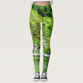 Leggings El jardín japonés crea un colorido natural
