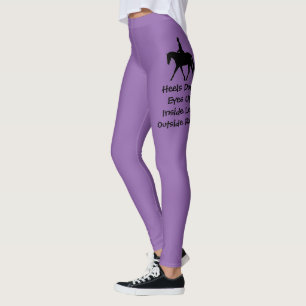 Leggings El jinete ecuestre inglés divertido del caballo se