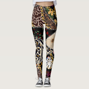 Leggings El Leopardo de los mosaicos: Diseño de los ambient