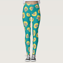 Leggings El leopardo moderno tigre Cheetah animales azul li