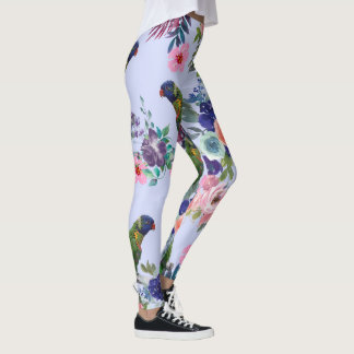 Leggings El loro entre las flores
