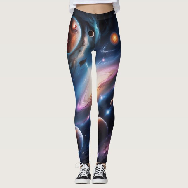 Leggings El mundo de los planetas y las estrellas (Anverso)