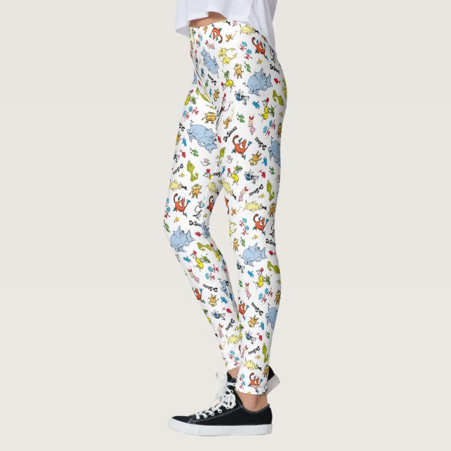 Leggings El mundo del patrón de Dr. Seuss (Izquierda)