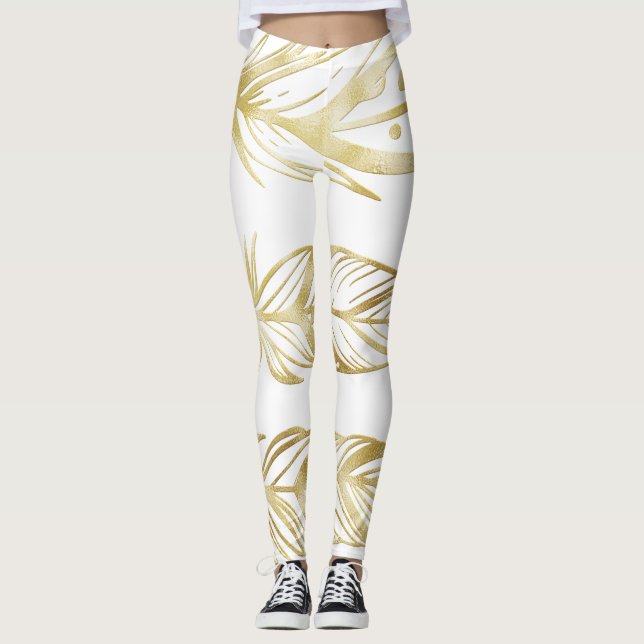 Leggings El mundo dorado de las leggantas brillantes modern (Anverso)